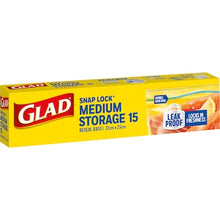 Glad Resealable Medium Storage Bags 15 pack