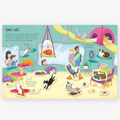 Pets First Sticker Activity Book with 150 stickers (Paperback) by Usborne Travel Toys