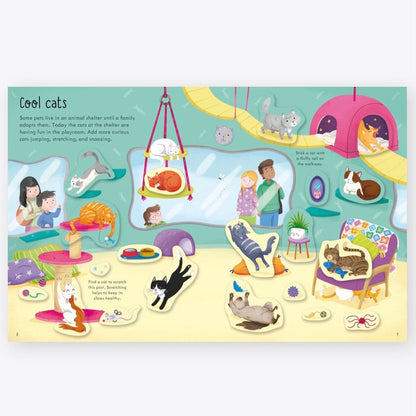 Pets First Sticker Activity Book with 150 stickers (Paperback) by Usborne Travel Toys