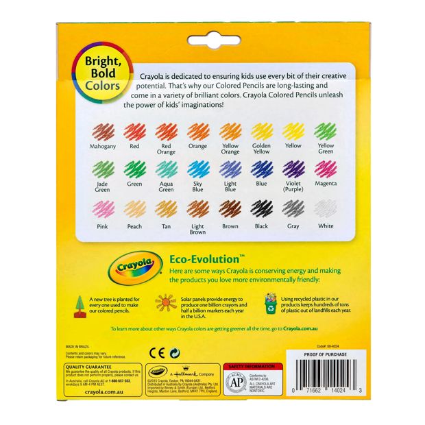Crayola Full Size Colour Pencils 24 Pack