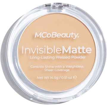 MCoBeauty Invisible Matte Long Lasting Pressed Powder Nat Beige 14.5g