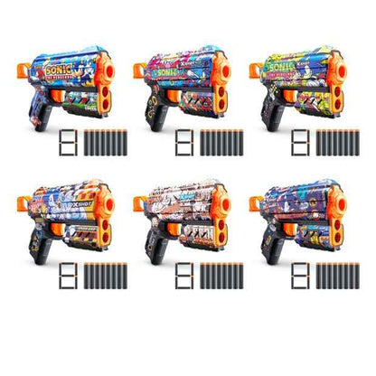 XSHOT Skins Flux Blaster - Mega Sonic Skin (8 Darts) by ZURU - Assorted*