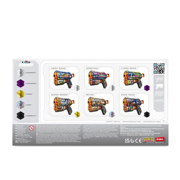 XSHOT Skins Flux Blaster - Mega Sonic Skin (8 Darts) by ZURU - Assorted*