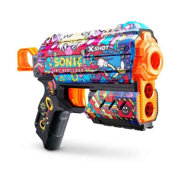 XSHOT Skins Flux Blaster - Mega Sonic Skin (8 Darts) by ZURU - Assorted*