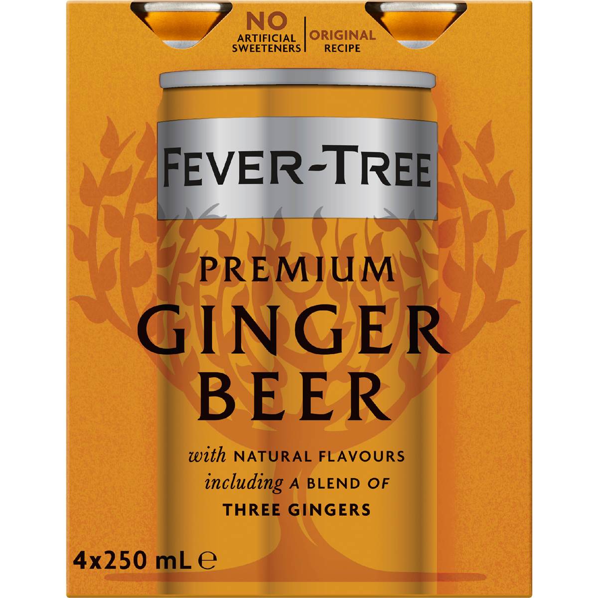 Fever-Tree Premium Ginger Beer 250mL x 4 pack