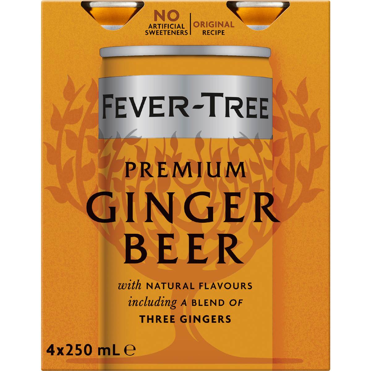 Fever-Tree Premium Ginger Beer 250mL x 4 pack