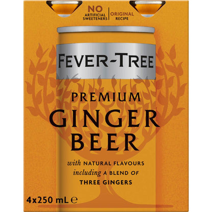 Fever-Tree Premium Ginger Beer 250mL x 4 pack