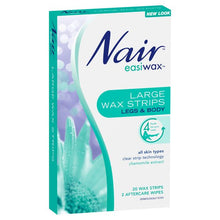 Nair Easiwax Large Wax Strips - 20 Pack