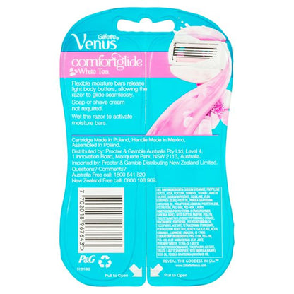 Gillette Venus 2 in 1 Razor Plus Shave Gel Bars - 2 Pack