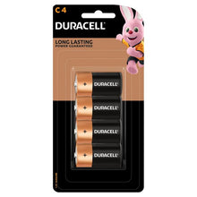 Duracell Coppertop C 1.5V Alkaline Batteries - 4 Pack