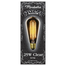 Mirabella E27 ST58 25W Vintage Style Filament Bulb