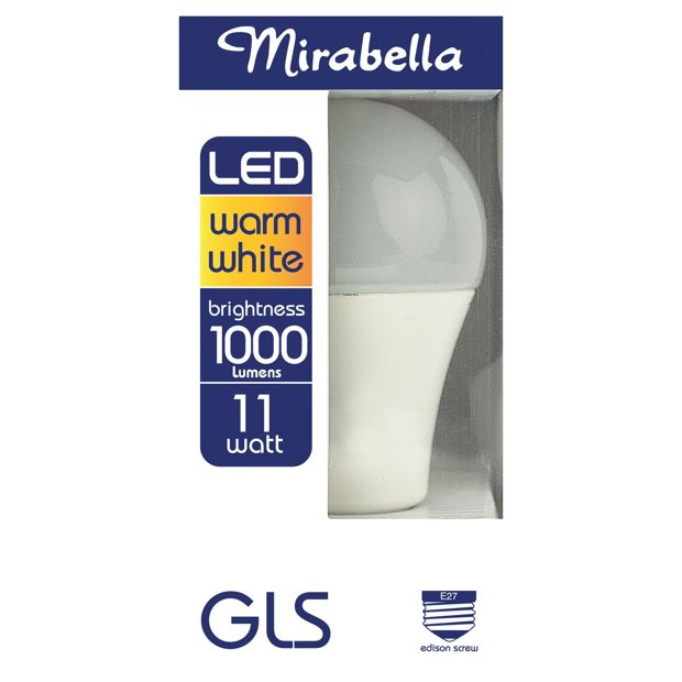 Mirabella E27 11W LED Warm White GLS Bulb
