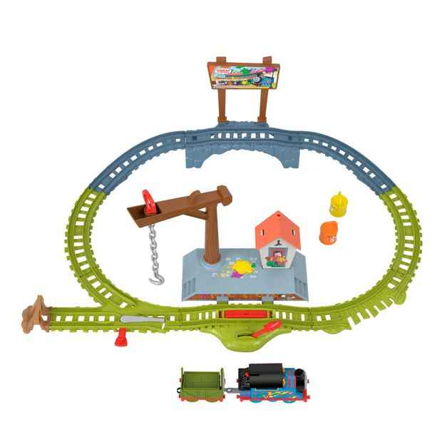 Toy Train Set with Paint Delivery Feature