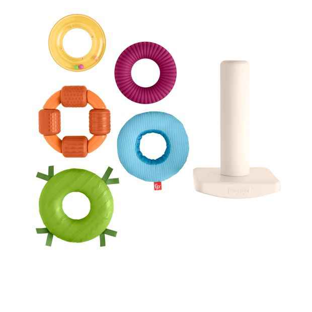Baby's First Stacking Toy with Textured Rings