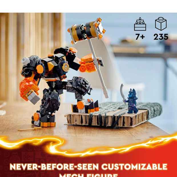 LEGO® NINJAGO Cole's Elemental Earth Mech 71806