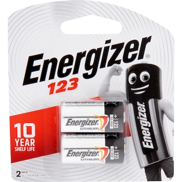 Energizer 123 Lithium Photo Battery 2 pack