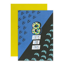 Connections from Hallmark 8th Birthday Card - Pizza & Video Games