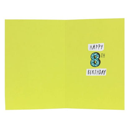 Connections from Hallmark 8th Birthday Card - Pizza & Video Games