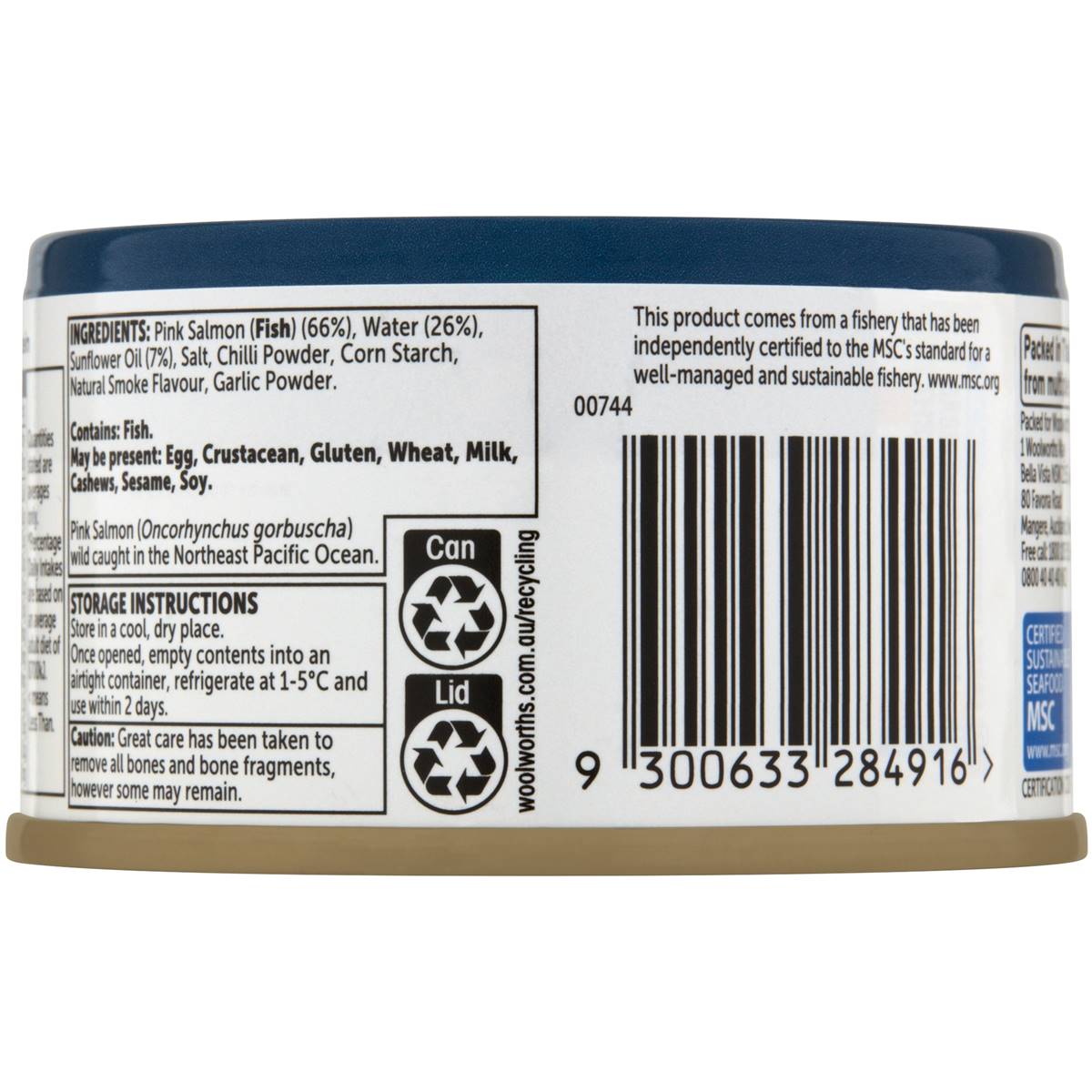 Woolworths Salmon Naturally Smoked 95g