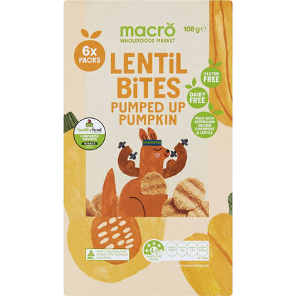Macro Lentil Bites Pumpkin 6 Pack