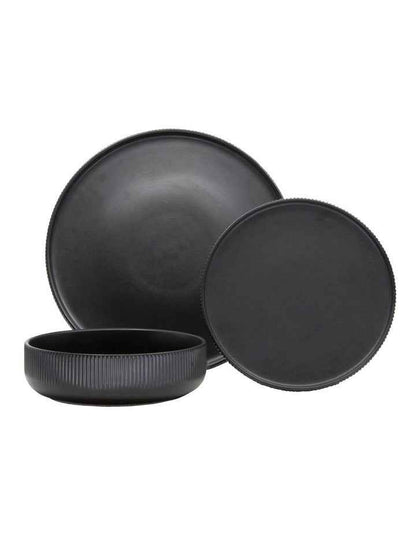 Brae Dinner Set 12 Piece in Black