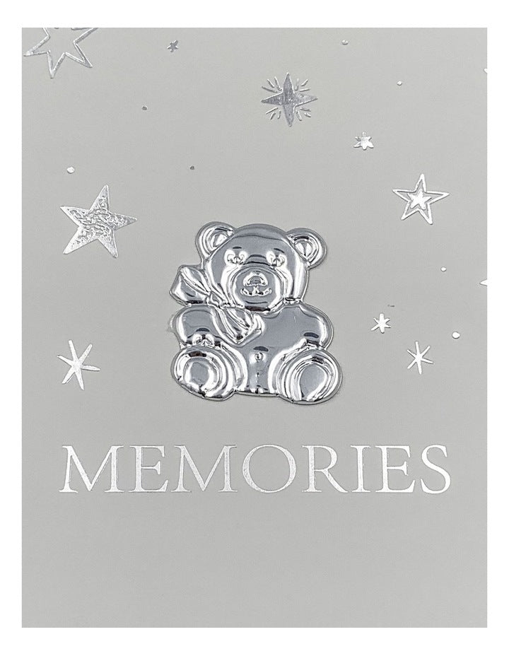Baby Bear Photo Album 200 Photos Capacity in Grey