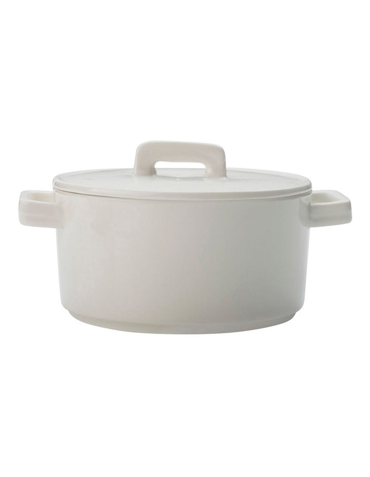 Epicurious Round Casserole 500ml in White