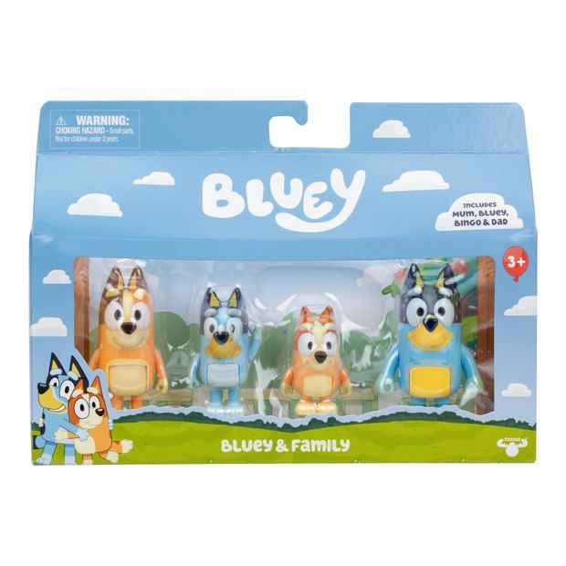 Bluey Figure 4 Pack – Assorted*