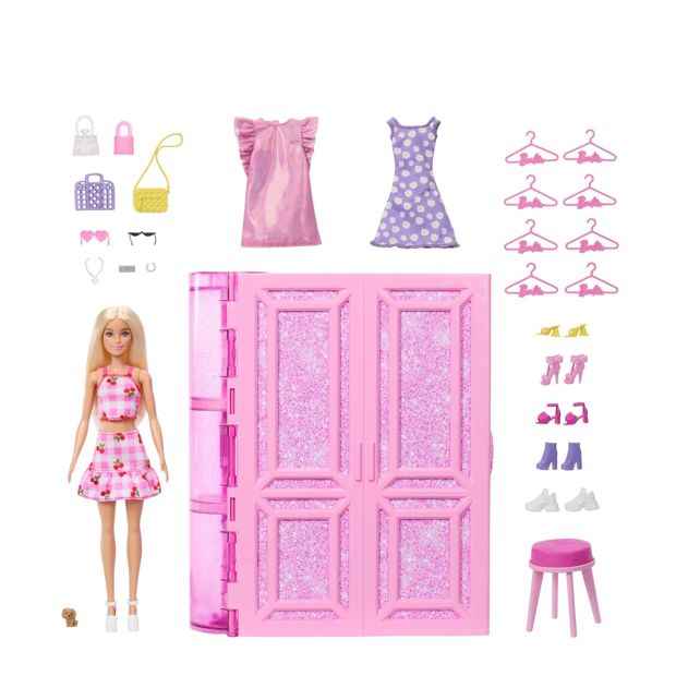 Barbie Dream Closet Toy Playset with Fashion Doll