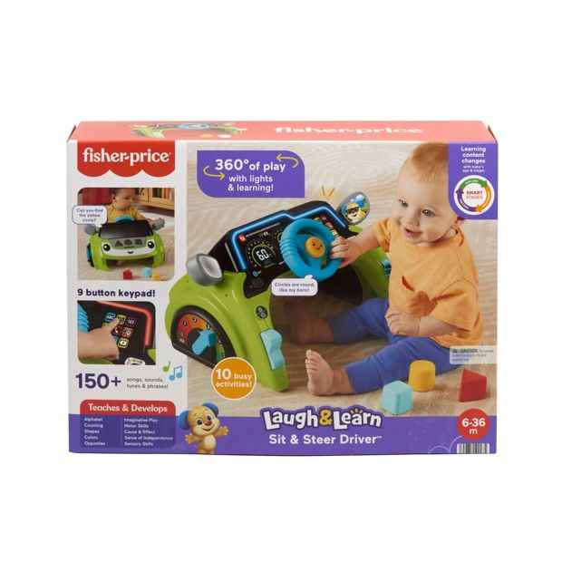 Fisher-Price Laugh & Learn Sit & Steer Driver Activity Centre Learning Toy