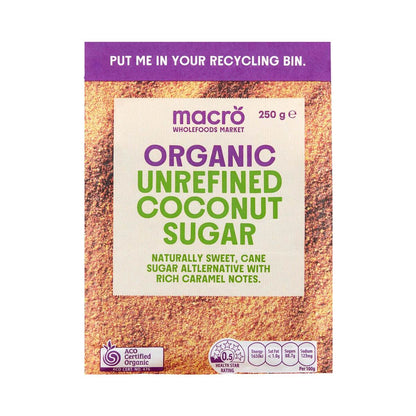 Macro Unrefined Coconut Sugar 250g