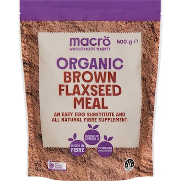 Macro Organic Brown Flaxseed Meal 500g