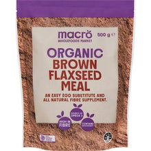 Macro Organic Brown Flaxseed Meal 500g