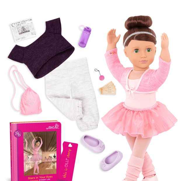 Our Generation Sydney Lee Posable 18-inch Ballerina Doll & Storybook