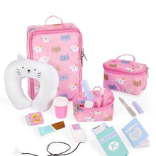 Our Generation Purrfectly Packed Kitty-Print Luggage & Accessories Set for 18" Dolls