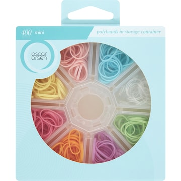 Oscar Orsen Mini Polybands With Storage Container 400 pack