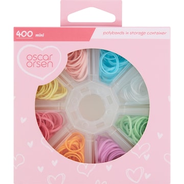 Oscar Orsen Mini Polybands With Storage Container 400 pack