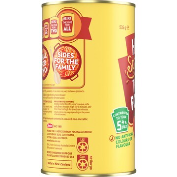 Heinz Canned Spaghetti Pasta The One For All Cheese 535g