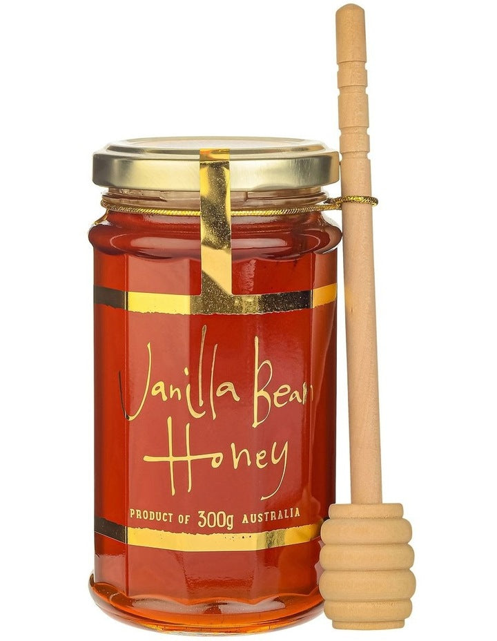 Vanilla Bean Honey With Wooden Dipper