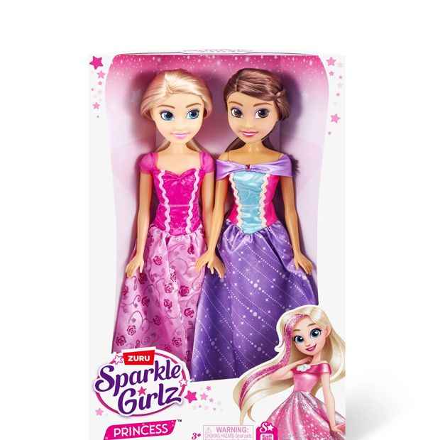 Sparkle Girlz 18-inch Princess Dolls Double Pack By ZURU