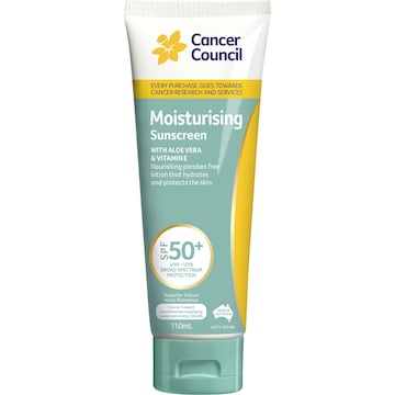 Cancer Council SPF 50+ Moisture Sunscreen 110mL