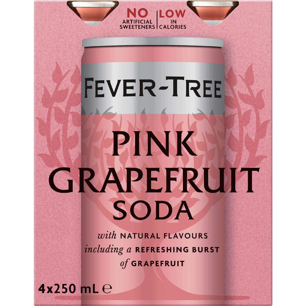 Fever-Tree Pink Grapefruit Soda 250ml x 4 Pack