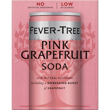 Fever-Tree Pink Grapefruit Soda 250mL x 4 pack