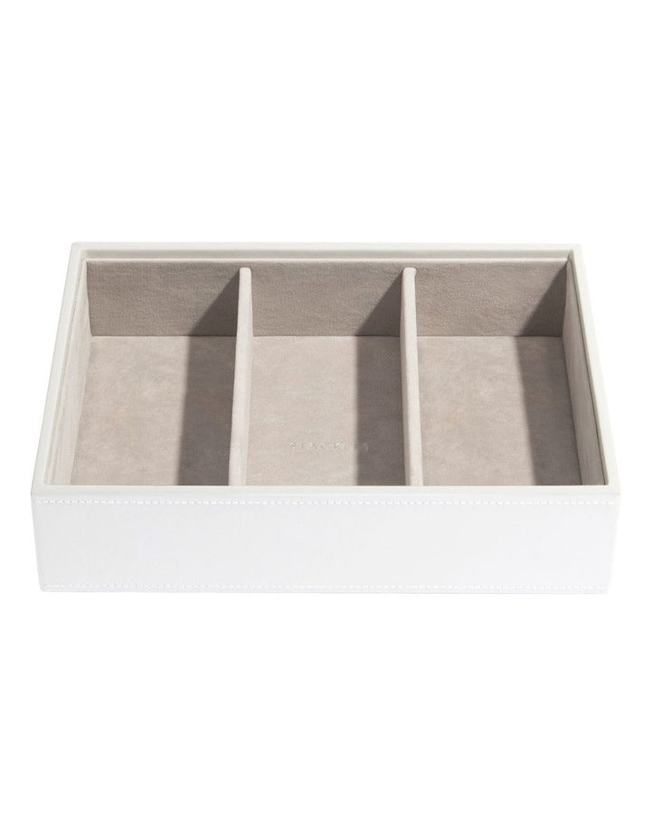 Classic Deep Watch Accessories Layer White Jewellery Box