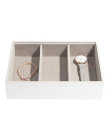 Classic Deep Watch Accessories Layer White Jewellery Box