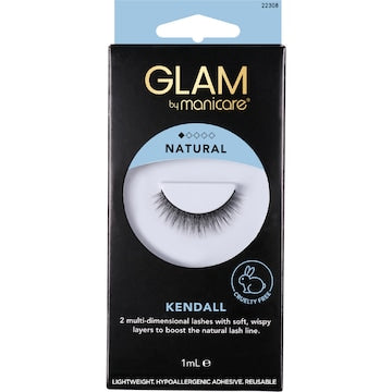 Glam by Manicare Kendall Natural 2 Multi Dimensional Lashes each