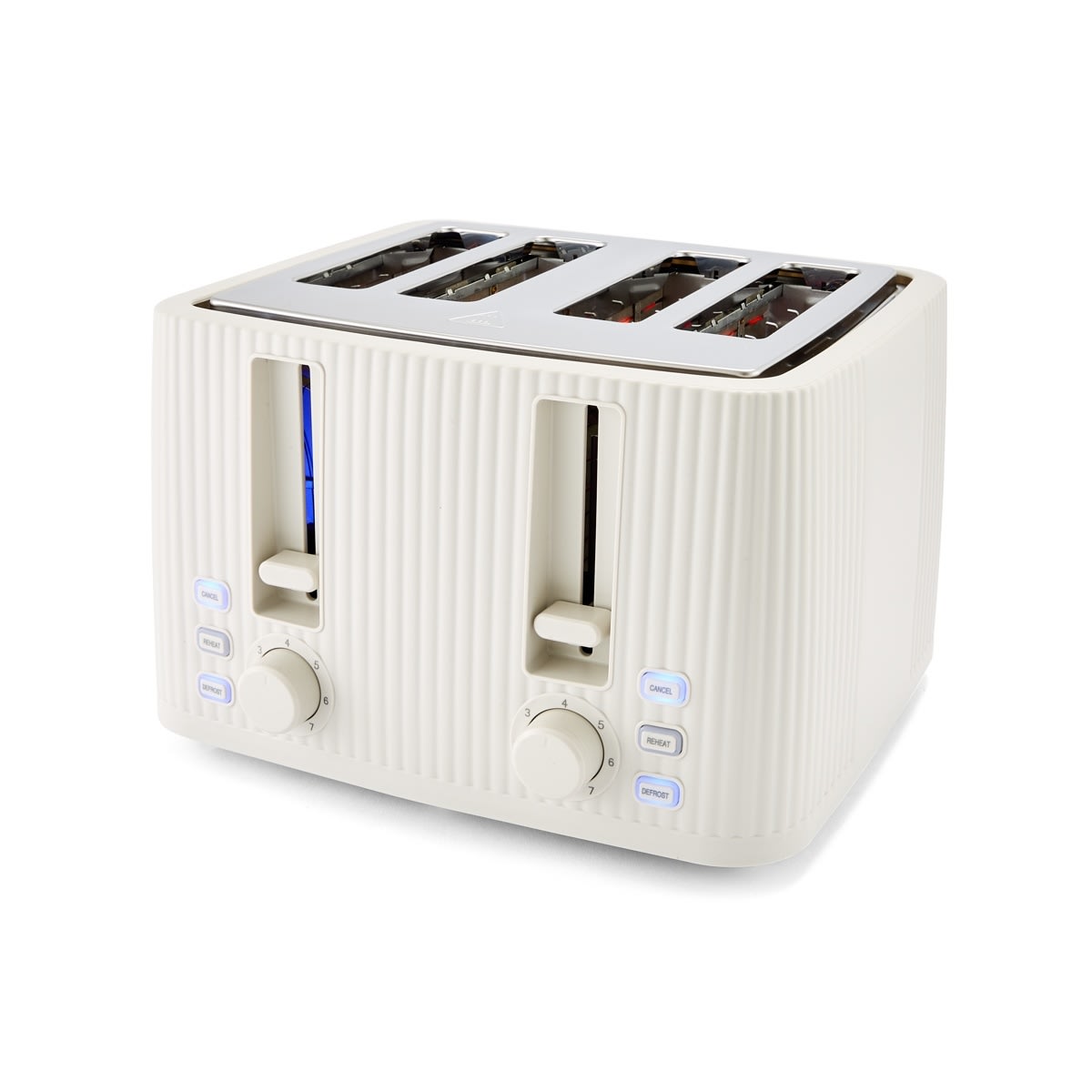 4 Slice Toaster Linear - Off White