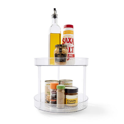 Clear 2 Tier Turntable