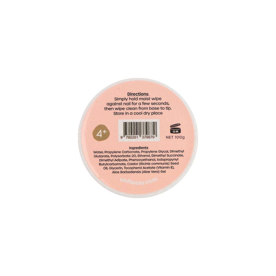 Oh Flossy Water-Based Nail Polish Remover 40 Wipes Kids Makeup Set Best Seller 4yrs+