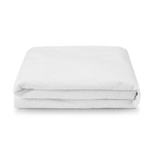Waterproof Fitted Mattress Protector - Double Bed, White